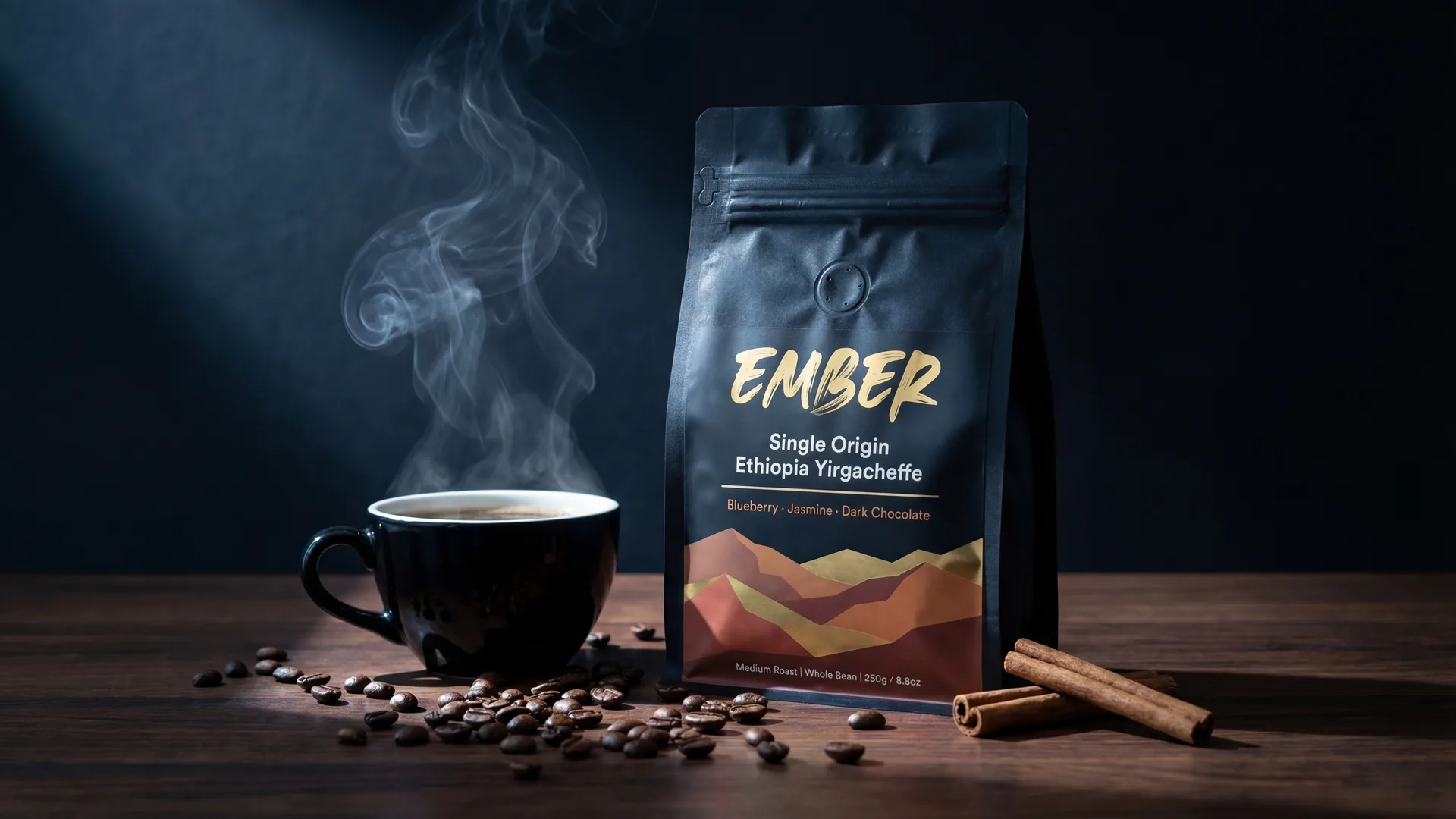 AI-generated lifestyle photo β Coffee