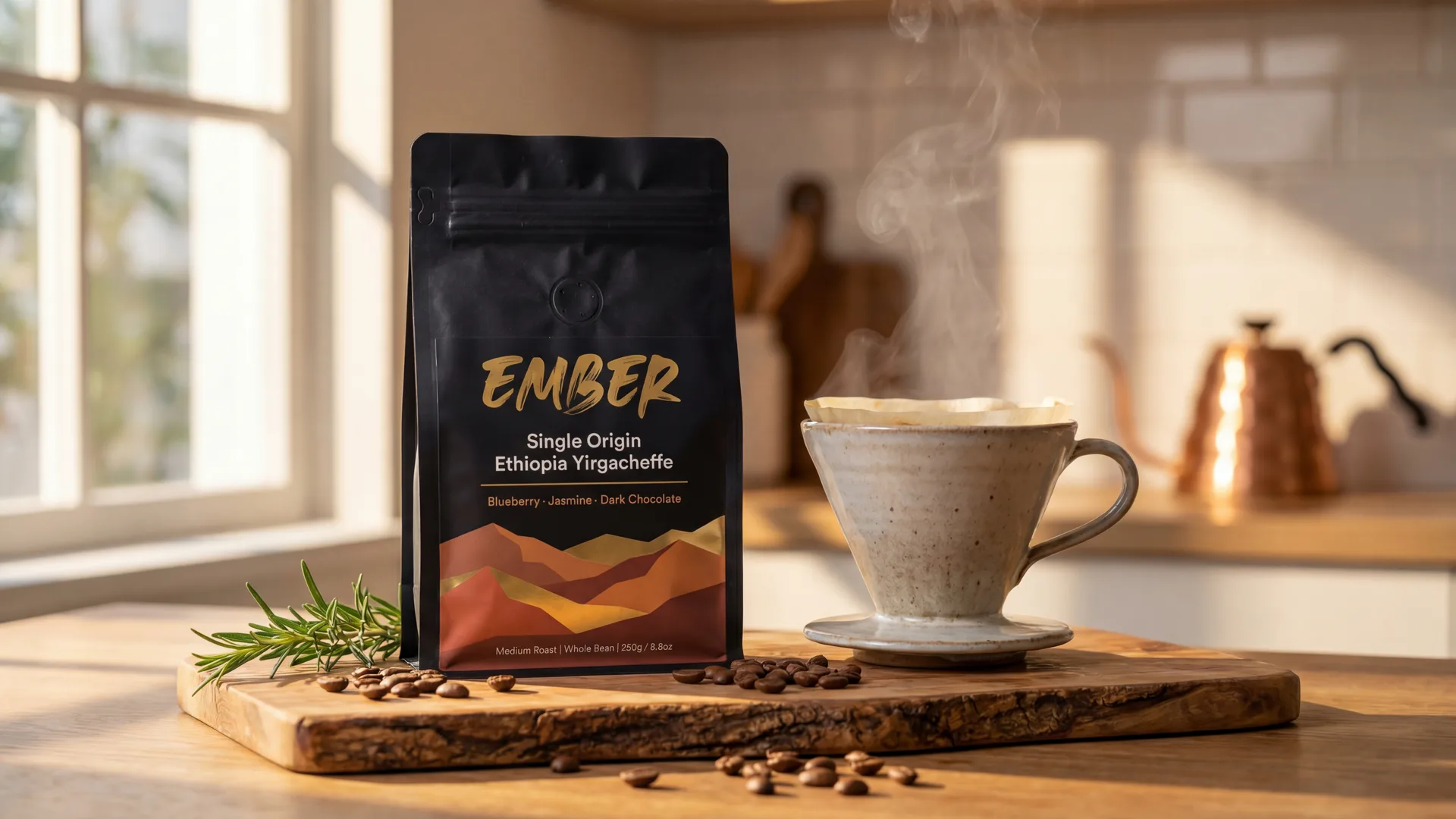 AI-generated lifestyle photo β Coffee